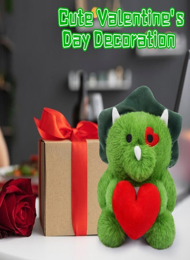 JIZWPOOM Valentines Day Plush - Heart Dinosaur Stuffed Animal Toy, Cute Valentines Day Decorations Classroom Gifts - Image 5